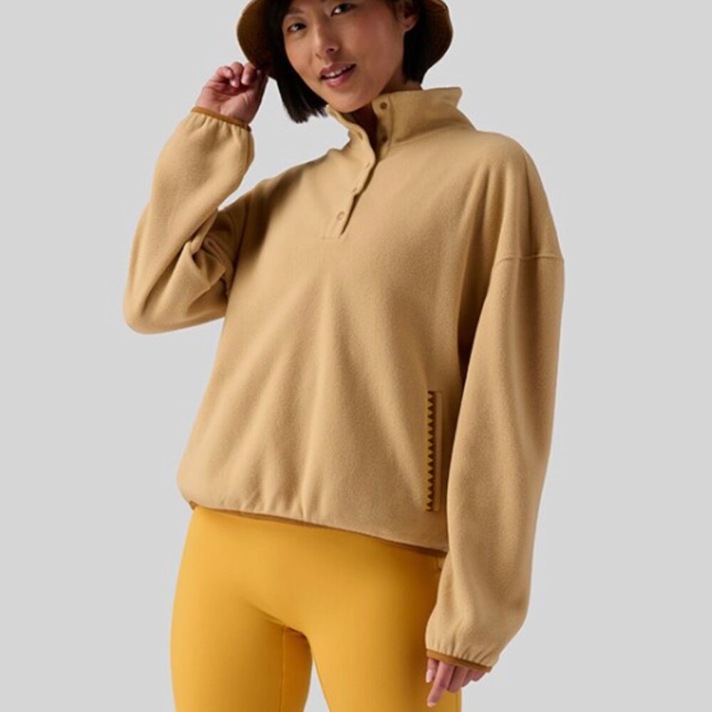 Stoic, Chelsea Fleece Pullover - Women's, Taos Taupe, XS